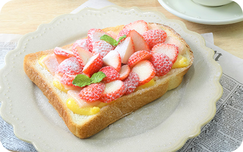 とちおとめ使用 いちごトースト