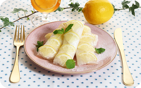 瀬戸内レモン使用 レアチーズケーキ風生クレープ