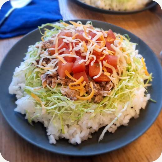 さばのタコライス風 イメージ
