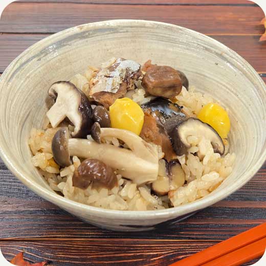 さばの具だくさん炊き込みごはん